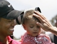 Tiger and baby Sam